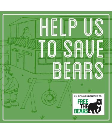 Uganda Coffee Beans 227g - Very Strong Dark Roast Ugandan Robusta Coffee - Uganda Kampala Forest - Brown Bear - For All Coffee Machines - Strength 5 - Donation to Free The Bears - Buy Online on GoSupps.com