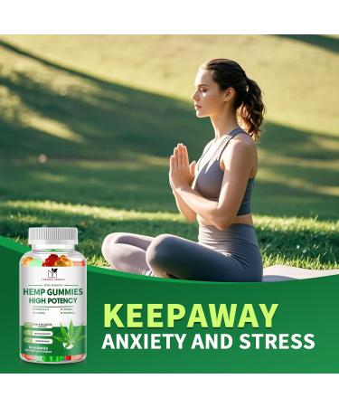 2 Pack Hemp Gummies for Sleep Relaxation - Extra Strength with Magnesium & Vitamins - High Potency Natural Hemp Oil Extract Supplement Vegan Gummy Bears 60 Count (Pack of 2) - Buy Online on GoSupps.com