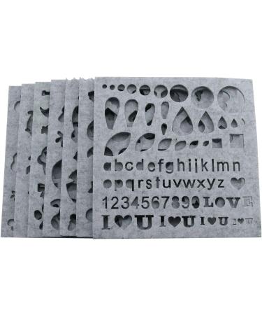 NX Garden 7pcs Woolen Felting Mold Set - DIY Craft Stencil Applique Beginner Kit - Light Gray Woolcraft Supply - Buy Online on GoSupps.com
