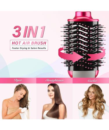 Buy NewWay 1000W Hot Air Brush - Safe & Stylish Hair Drying Volumizing with Overheating Protection - ALCI Plug - International Shipping Available - Buy Online on GoSupps.com