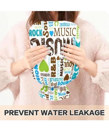 Buy Naanle Music Hot Water Bottle 1L Heat & Cold Therapy for Pain Relief | Transparent Bag Hand & Foot Warmer - Buy Online on GoSupps.com