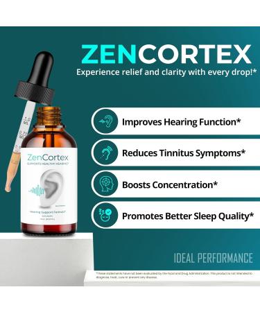 IDEAL PERFORMANCE Zencortex Tinnitus Relief for Ringing Ears Drops Zencortex Ring Clear Tinnitus Drops Tinnitus Treatment Supplement Ear Ringing Relief Tinnitus Zen Cortex Reviews (5 Pack) - Buy Online on GoSupps.com
