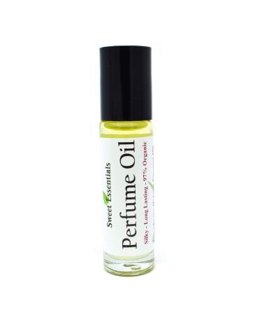 Sweet Essentials Peony & Rosewater | Fragrance/Perfume Oil | Made with Organic Oils - Spray on Perfume Oil - Alcohol & Preservative Free (0.33 fl oz Rollon) 1 Fl Oz (Pack of 1)