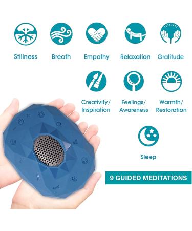 Zenimal Teen and Adult Meditation and Sleep Track Audio Player - Promotes Mindfulness with 9 Audio Meditations, Relaxing Music, Ocean Waves, and White Noise - Buy Online on GoSupps.com