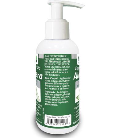 ORGANIC Aloe Vera Vegan + Soothing Moisturizer 99% PURE Cold Pressed Made in Canada (120ml) 120 ml (Pack of 1) - Buy Online on GoSupps.com