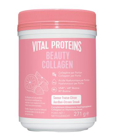 Vital Proteins Beauty Collagen Strawberry Lemon Powder - Collagen and Hyaluronic Acid - Box of 271 g