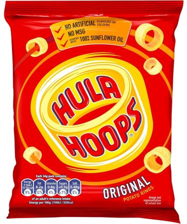 Hula Hoops Original Crisps 32x34g