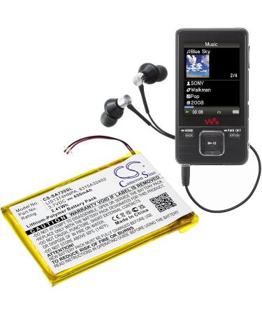 3.7V 650mAh Battery Replacement for NWZ-S738 & NWZ-A826 | LIS1374HNPA | International Shipping Available - Buy Online on GoSupps.com
