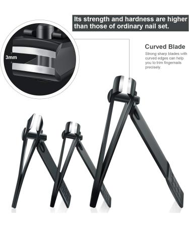 Professional 10PC Stainless Steel Manicure Pedicure Set - Travel Grooming Kit in Black - Buy Online on GoSupps.com