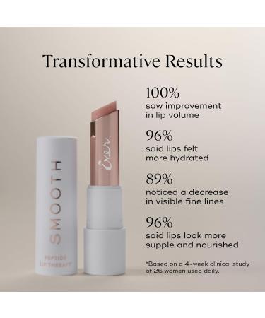 EVER SMOOTH Peptide Lip Therapy Collagen Balm PETAL Soft Neutral Pink Tint Coconut Argan & Camellia Oils Peptides & Shea Butter Vegan & Cruelty-Free Lip Nourishment - Buy Online on GoSupps.com