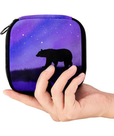 GIAPB Period Bag: Sanitary Napkin Storage & Makeup Pouch - Bear Background Color1617 - Buy Online on GoSupps.com