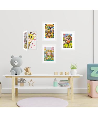 Buy BOKALAKA A4 Children's Drawing Picture Frames - Front Opening 2 White Frames for Kids Art Changeable Design - Buy Online on GoSupps.com