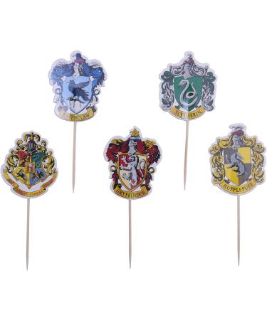 PME Harry Potter Cake Toppers Pack of 6 Hogwarts Crests - Buy Online on GoSupps.com