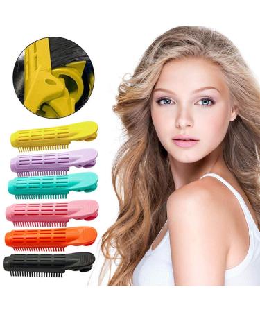 Volume-Giving Hair Root Clips - 12 Natural Fluffy Curlers for All Hair Types - Enhance Volume with 4 Bonus Hair Accessories - Buy Online on GoSupps.com