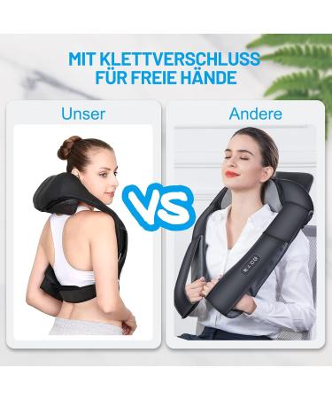 Takrink Shiatsu Neck & Back Massage Device - 16 Massage Balls Adjustable 3 Speeds & 1.8m Cord - Relieve Shoulder Pain & Tension - International Shipping Available - Buy Online on GoSupps.com