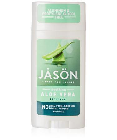 Jason Aluminum Free Deodorant Stick Soothing Aloe Vera 2.5 Oz (Packaging May Vary)