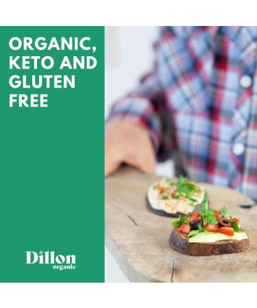 Dillon Organic Flax Keto Bread 6 x 250g - Low Carb, Gluten-Free, High Fiber, Omega 3, Sunflower & Caraway Seeds - Buy Online on GoSupps.com