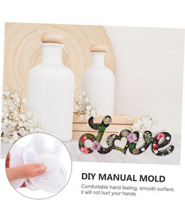 STOBOK Letter Stencil Alphabet Casting Mold Foot Charm White Crystal Mother Accessories White 19.7X9.2X1.6CM - Buy Online on GoSupps.com