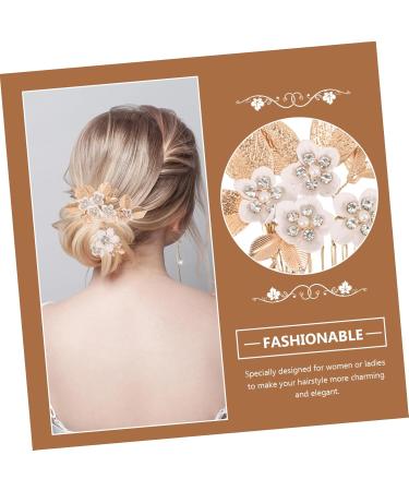 BELLIFFY 1 Set Leaves and Flowers Hair Comb Hair Comb Clip Girl Headpiece Bridal Hair Accessories Hair Accessories for Headpiece for Wedding Decoration Bride Headdress Flower Hair Pin - Buy Online on GoSupps.com