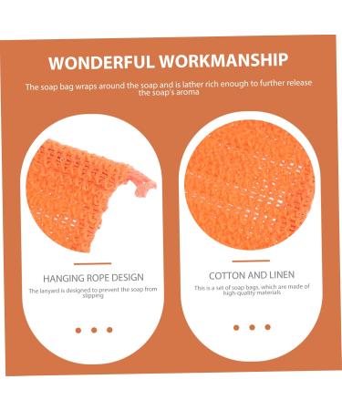 AUTSUPPL 5pcs Soap Storage Bag Soap Saver Net Soap Bag for Shower Pouch Shower Soap Cotton Linen - Buy Online on GoSupps.com