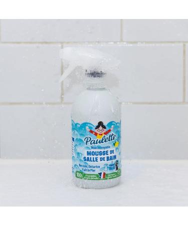  Paulette PAULETTE LA TERREUR DU MENAGE - Lemon Bathroom Foam - Natural and Ecocert Degreasing Cleaner Spray - 500 ml - Buy Online on GoSupps.com