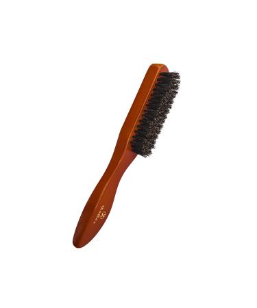 VinBee Men's Brush with Boar Bristles Beard Brush Hairbrush Stiff Bristles for Men Red