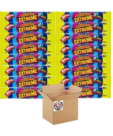 VIMIX Wham Extreme Bar 25g - Raspberry Flavour Chew Bars with Sour Crystals | Pick any number of bars - Buy Online on GoSupps.com