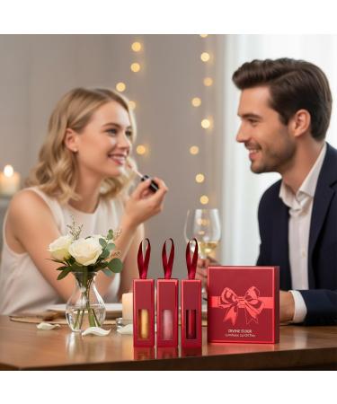 Lip Oil Set 3 Piece Moisturizing Shiny Plumping Makeup Moisturizing For Womens Lips For Woman Girls Girlfriend Daily Use Travel Dating Work Commuting Party - Buy Online on GoSupps.com