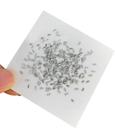 FEIlei 50Pcs Horse Eye Nail Rhinestones Flat Back Nail Gems DIY Nail Art Decorations - Buy Online on GoSupps.com