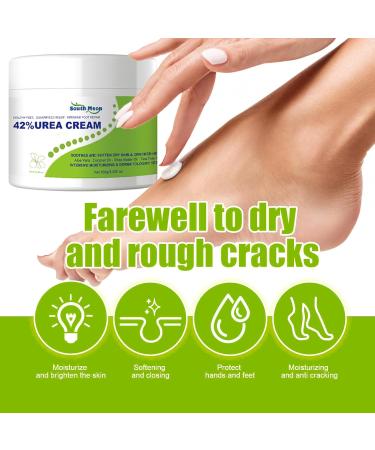 Urea 42% Foot Cream Cracked Heel Repair Cream For Feet and Hand Callus Remover For Dry And Hard Skin Hydrating Foot Moisterizer Nourishes Soften for Feet Knees Hand 100g - Buy Online on GoSupps.com