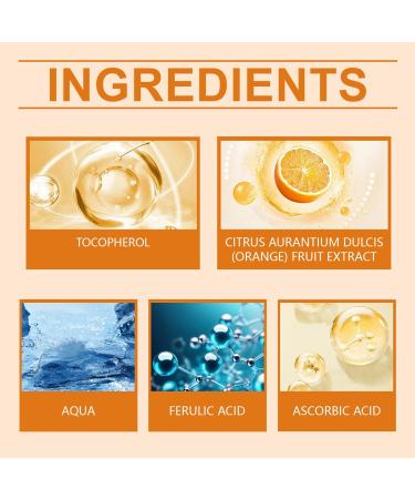 Face Serum for Women - Vitamin C Serum for Face - Dark Spot Correcting Glow Serum - Hydrating Serum with Hyaluronic Acid & Vitamin E - Anti Aging and Skin Brightening Serum Face 30ml - Buy Online on GoSupps.com