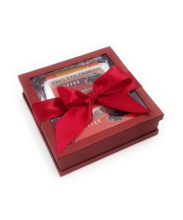 The Gift House Coffee Gift Set - Coffee Gift Basket Coffee Sampler Gift Set Ground Coffee Gift Box Freshly Ground Coffee 4 Piece Variety Set Coffee Gifts (Burgundy) - Buy Online on GoSupps.com