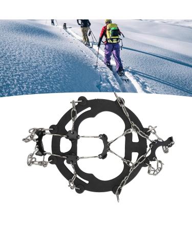 Nail Chain Shoe Covers | Universal Non-Slip Gripping Spikes | Durable 8-Tooth Traction for Shoes | Stainless Steel | Black - Buy Online on GoSupps.com