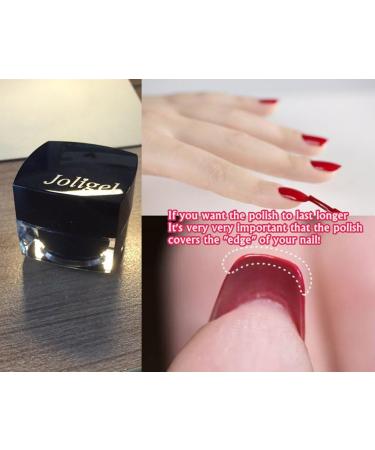 Joligel 5g Gel Nail Polish Semi Permanent Shellac Soak-Off for Manciure Pedicure UV LED Winter Flare (Black Base + Red Glitter) - Buy Online on GoSupps.com
