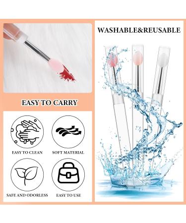 WLLHYF Silicone Lip Brush Set - Professional Makeup Applicators for Lips, Eyebrows, and Eyeshadows (6 PCS) - Buy Online on GoSupps.com