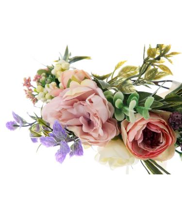 UUPP Bridal Flower Headband | Adjustable Ribbon | Wedding & Festivals - Buy Online on GoSupps.com