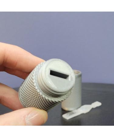 Znet3D Eye Drop Vial Holder & Pocket Case - Carry One Single-Use Vial - Perfect for Pocket Purse or School Bag (Silver - Buy Online on GoSupps.com