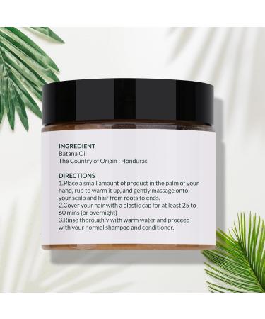 Organic Raw Batana Oil for Hair Growth | Prevent Hair Loss & Enhance Thickness | 100g - Dr. Sebi Approved - Buy Online on GoSupps.com