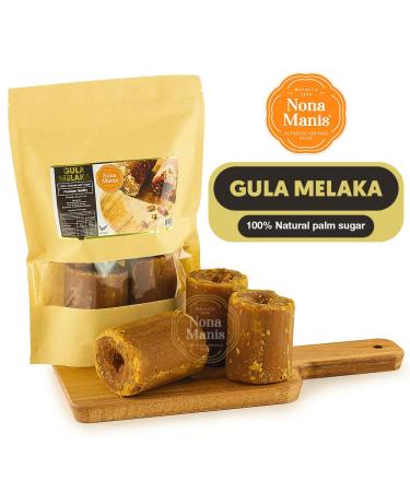 Premium Quality NONA MANIS Coconut Palm Sugar 17.6oz (500g) - Original Malaysia Gula Malacca - Pure Flower Sap Juice for Authentic Taste - Buy Online on GoSupps.com