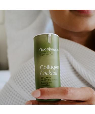 GoodJanes Collagen Cocktail Boosting Serum with Vegan Collagen Vitamin C Niacinamide & Copper Peptides Plant-Based Stem Cell Treatment for Radiant Firm-Looking Skin 0.5 oz - Buy Online on GoSupps.com