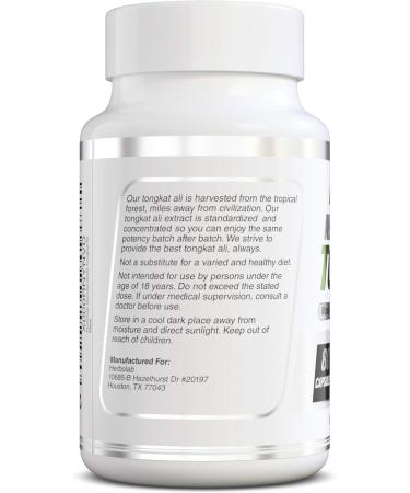 Tongkat Ali for Men - 200:1 Root Supplement 1200mg Eurycomanone 30 Day Supply Longjack Extract Capsules | Enhance Stamina & Vitality - Buy Online on GoSupps.com