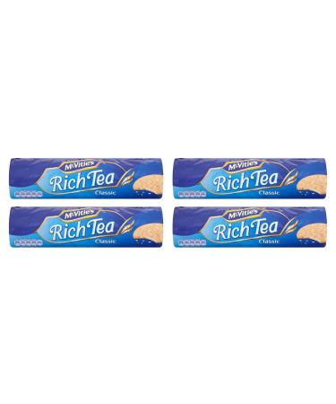 McVitie's Rich Tea Biscuits 300g - (Pack of 4) Best of British Cookies - Mcvities Biscuit Packed By Zuvo