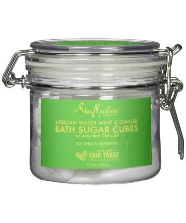 Shea Moisture African Water Mint and Ginger Bath Sugar Cubes  7.5 Ounce