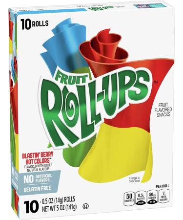 Fruit Roll-Ups Blastin Berry 141g 10 rolls Pack - Buy Online on GoSupps.com