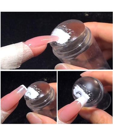One Piece Clear Silicone Jelly Stamper & Scraper - Transparent Nail Art Tool for Perfect Stamping - Buy Online on GoSupps.com
