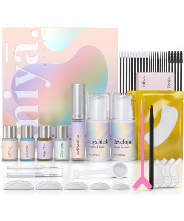 MIYA LASH Lash Lift & Brow Lamination Kit | Fuller  Thicker  Voluminous Eyebrows & Curled Eyelashes | Professional 8 Weeks Result | LVL  Perm  Laminate | Keratin At Home Brow Lift & Lash Lift Kit with All Tools | DIY Las... - Buy Online on GoSupps.com