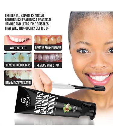 2 Pack Dental Expert Activated Charcoal Teeth Whitening Toothpaste - Natural Whitening Formula - Buy Online on GoSupps.com