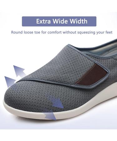 ALASON Diabetic Shoes for Women & Men | X Wide Slippers | Adjustable Closure | Edema & Arthritis Footwear | Black 48EU/Lable53 - Buy Online on GoSupps.com