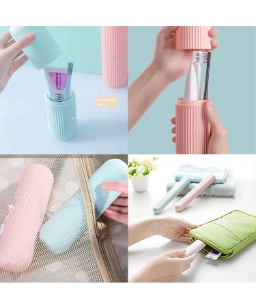 Toothbrush Travel Case 3 Pack - Compact Organizer for Business Trips & Travel - White-Beige - Buy Online on GoSupps.com