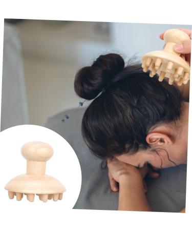 Healvian Wooden Massage Comb - Gua Sha Head Massager for Dandruff & Lymphatic Therapy - Natural Beech Child-Friendly Scraper - Buy Online on GoSupps.com